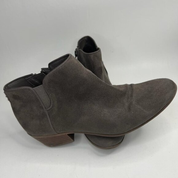 Circus Sam Edelman Preston Ankle Low Heel‎ Booties Side Zip Faux Suede Size 7 - Picture 1 of 15